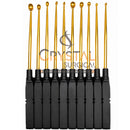 Cervical Bone Curette Set – Black & Gold
