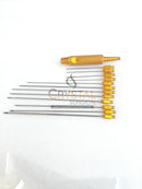 Liposuction Cannula Set Of 13 Pieces With Luer Lock